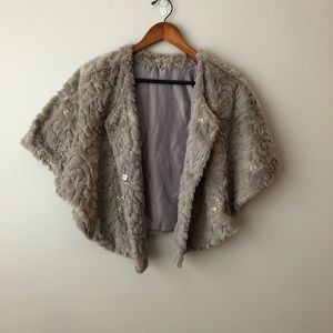 Faux Fur Shrug/Cover-up